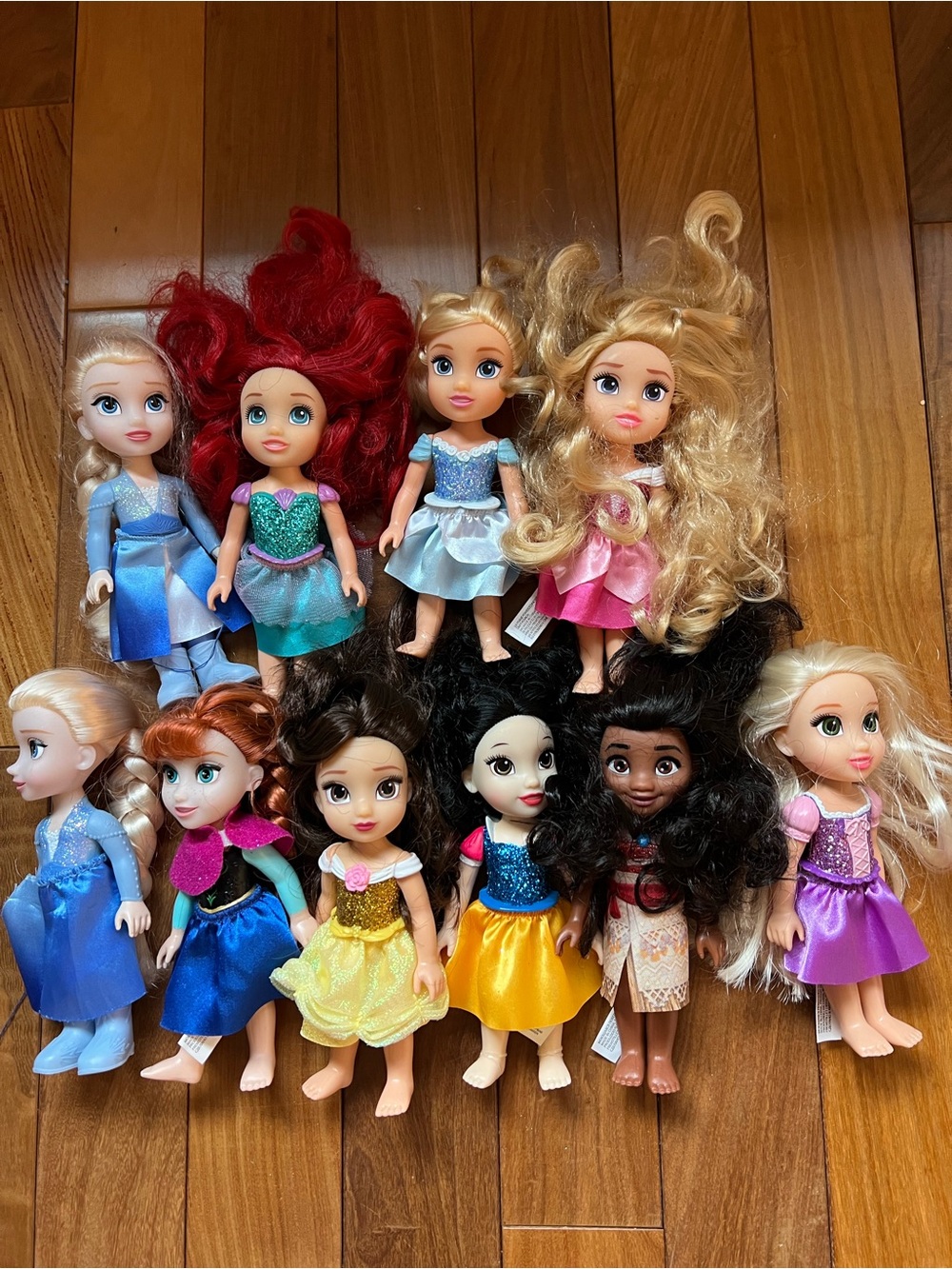 DISNEY petite 6” princess dolls (10)